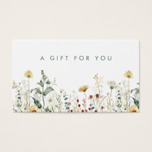Summer Wildflower Field Gift Card