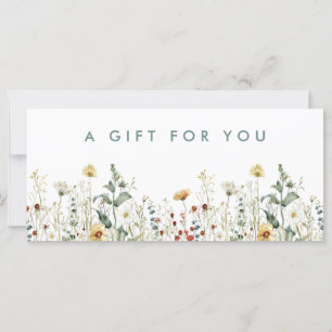 Summer Wildflower Field Gift Certificate