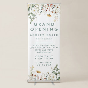 Summer Wildflower Field Retractable Banner