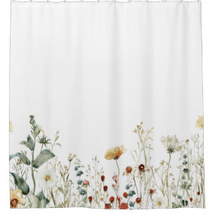 Summer Wildflower Field Shower Curtain