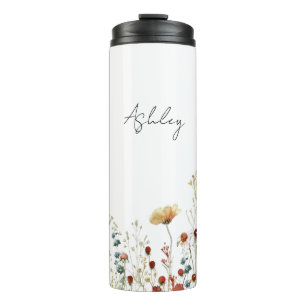 Summer Wildflower Field Thermal Tumbler