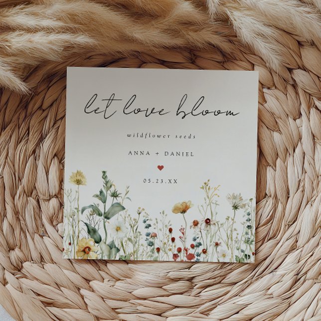 Summer Wildflower Field Wedding Seed Packet Envelope (Creator Uploaded)