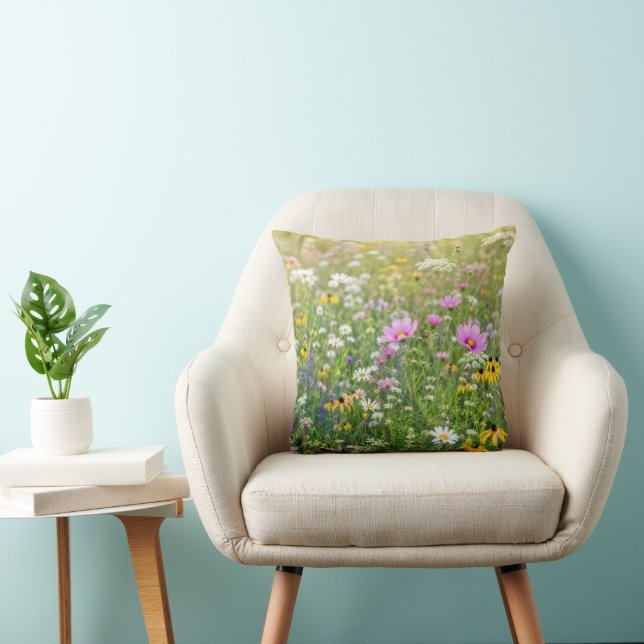 Summer Wildflower Meadow Cushion (Chair)
