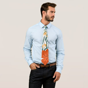 Summer Wildflower Pattern  Tie