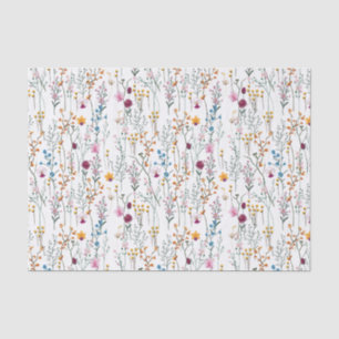 Summer Wildflower Pattern Tissue Paper