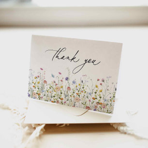 Summer Wildflower Thank You Card
