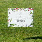 Summer Wildflower Watercolor Bridal Shower Welcome