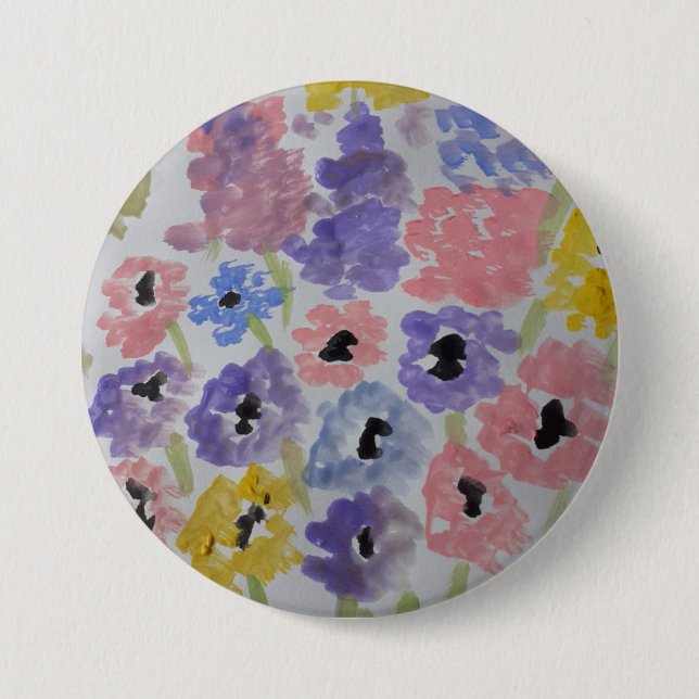 Summer Wildflowers 7.5 Cm Round Badge (Front)
