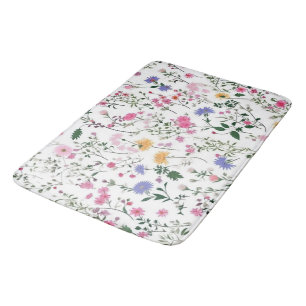 Summer Wildflowers Bath Mat
