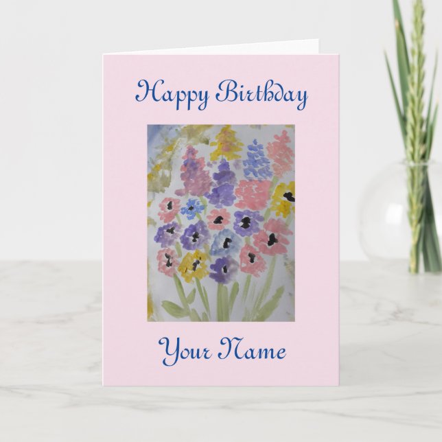 Summer Wildflowers Birthday Card (Front)