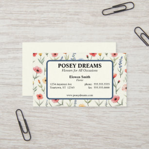 Summer Wildflowers Business Card