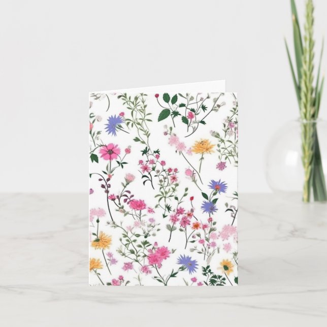 Summer Wildflowers Card (Front)