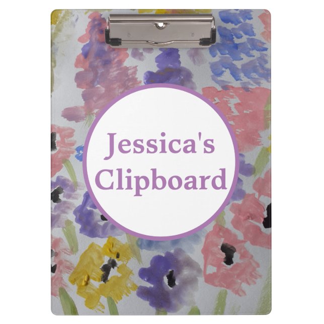Summer Wildflowers Clipboard (Front)