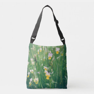 Summer wildflowers crossbody bag