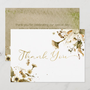Summer Wildflowers & Daisies Thank You Card