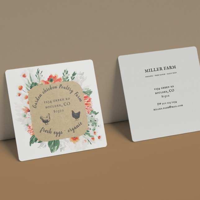 Summer Wildflowers Floral Farmhouse Business Card (Creator Uploaded)