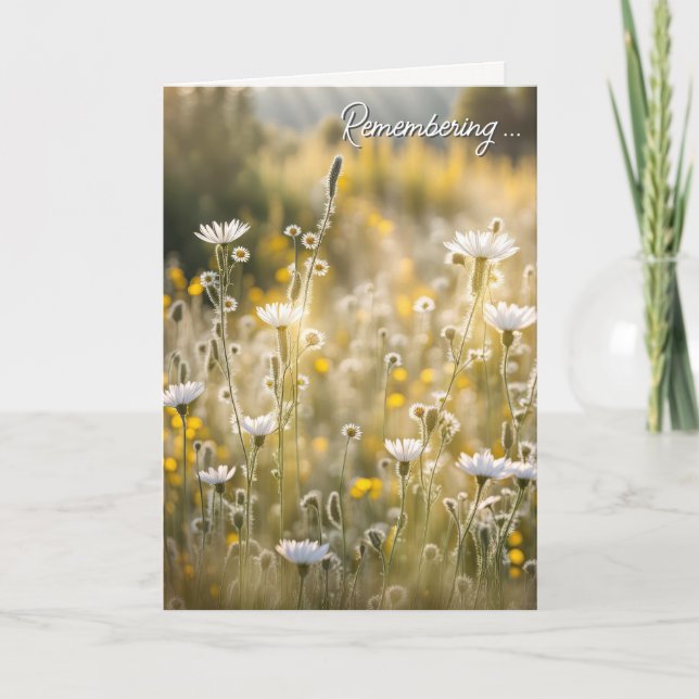 Summer Wildflowers for Sympathy Card (Front)