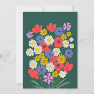 Summer Wildflowers Holiday Card
