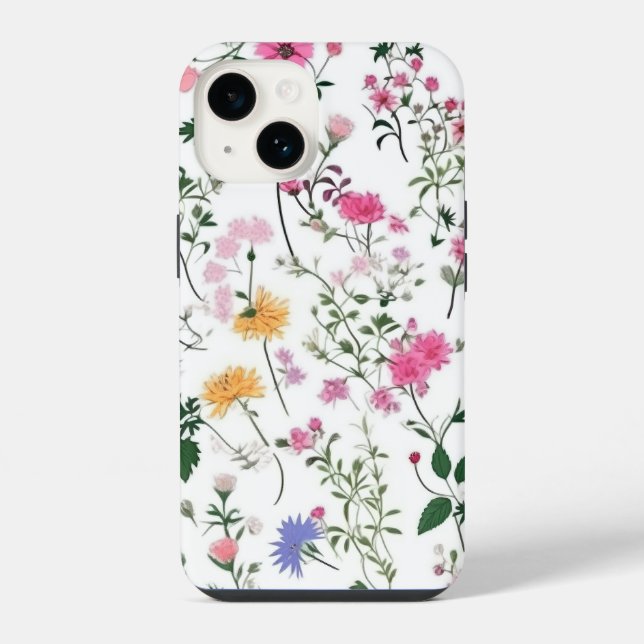 Summer Wildflowers iPhone Case (Back)