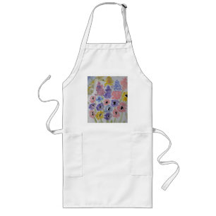 Summer Wildflowers Long Apron