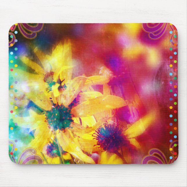 summer Wildflowers Mouse Mat (Front)