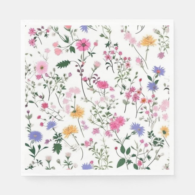 Summer Wildflowers Napkin (Front)