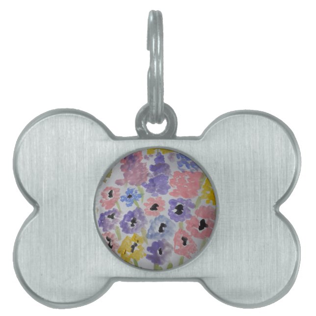 Summer Wildflowers Pet Tag (Front)
