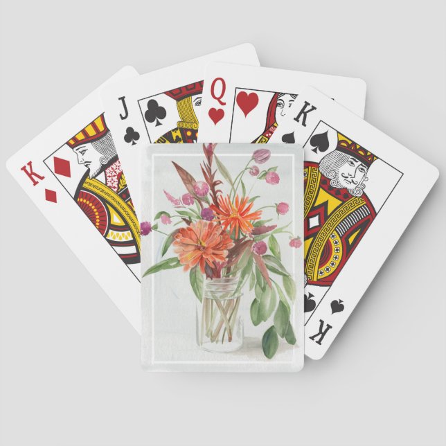 Summer Wildflowers Playing Cards (Back)