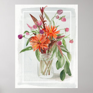 Summer Wildflowers Poster