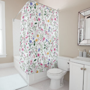 Summer Wildflowers Shower Curtain