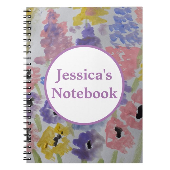 Summer Wildflowers Spiral Notebook (Front)