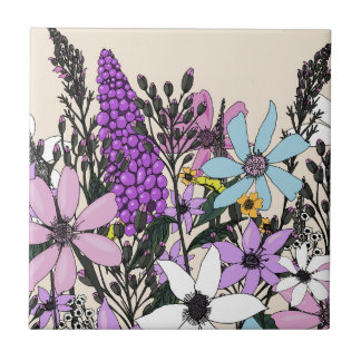 Summer Wildflowers Tile