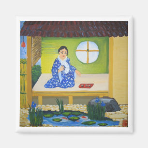 Summer windbells magnet