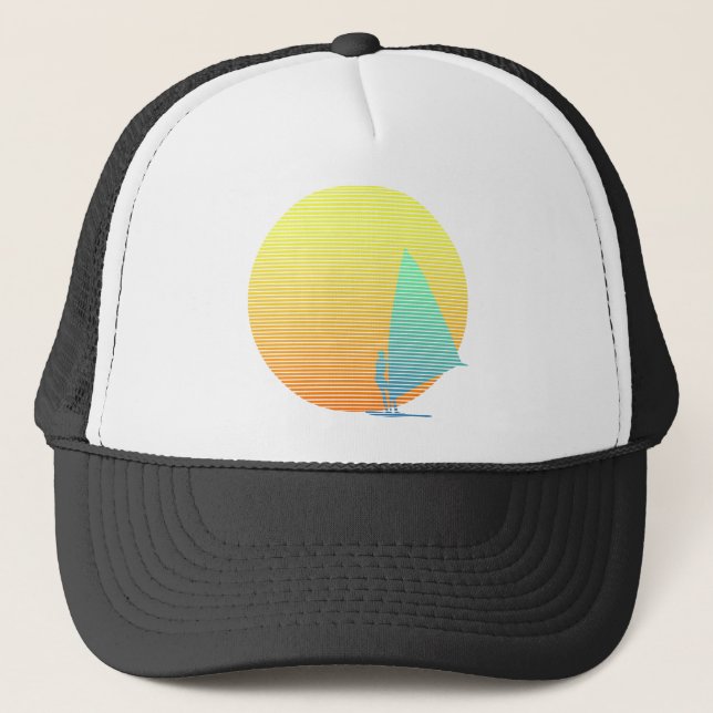 Summer Windsurfer Trucker Hat (Front)