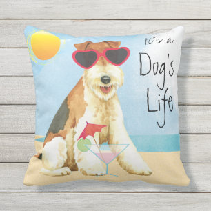 Summer Wire Fox Terrier Cushion