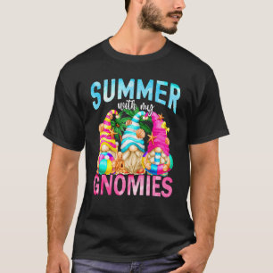 Summer With My Gnomies Cute Garden Family Vacation T-Shirt