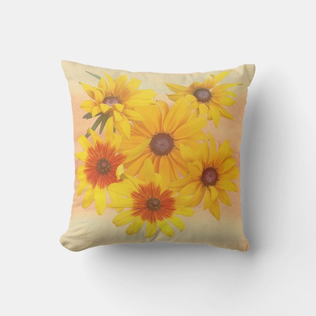 Summer with Sunflowers Cushion (Front)
