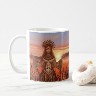 Summer with the Sun Goddess - Landscape Pattern Coffee Mug