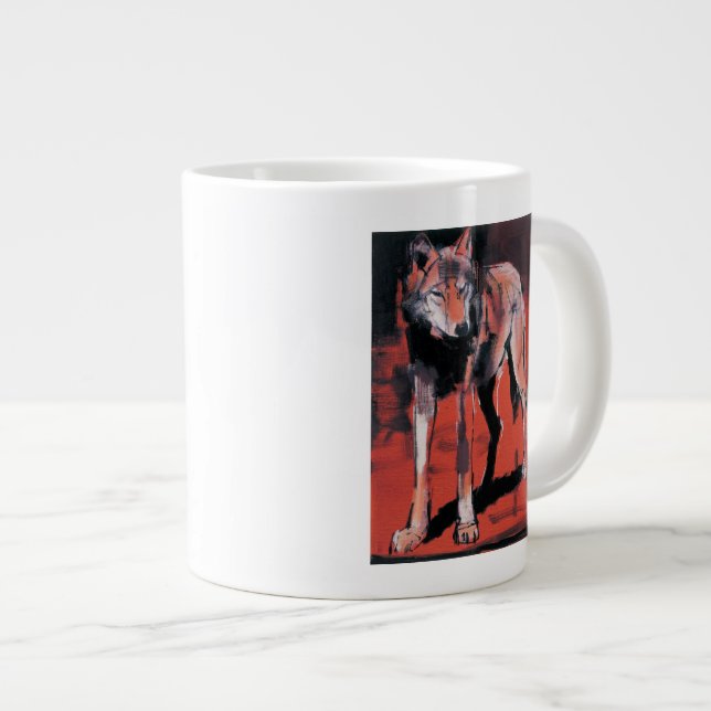 Summer Wolf 2001 Large Coffee Mug (Front Right)