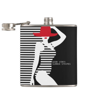 Summer Woman custom name flask