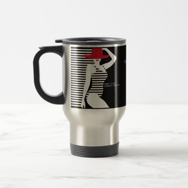 Summer Woman custom name mugs (Left)
