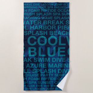Summer Words Poolside and Hawaiian Palm Tree Beach Towel