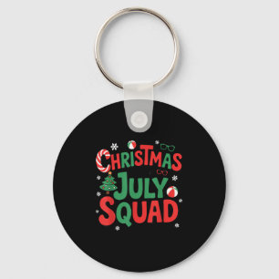 Summer Xmas Christmas In July Squad Funny Aloha To Key Ring