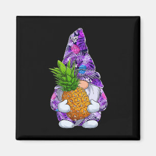 Summer Xmas Hawaiian Pineapple Gnome Christmas In Magnet