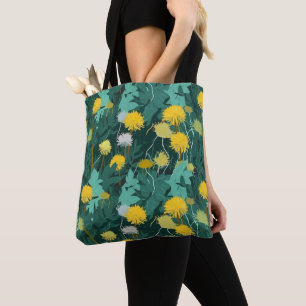 Summer Yellow Dandelions Tote Bag