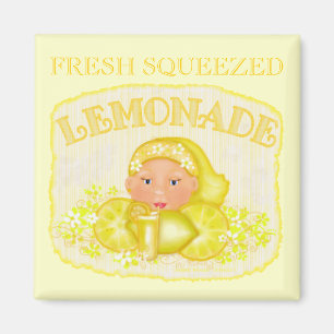 Summer Yellow Lemonade Magnet