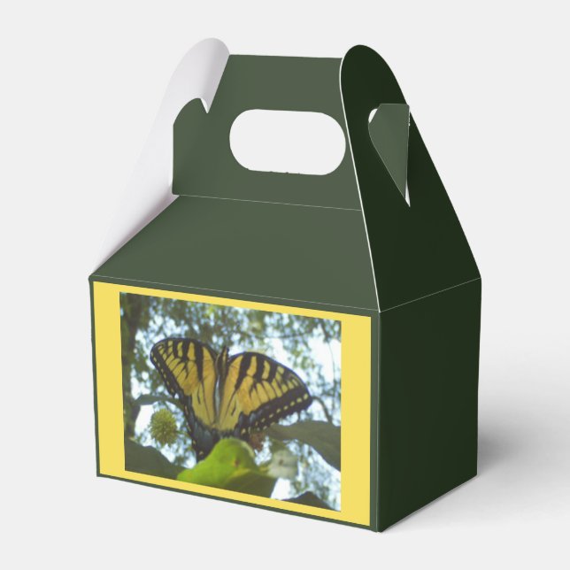 Summer Yellow Monarch Favour Box (Back Side)