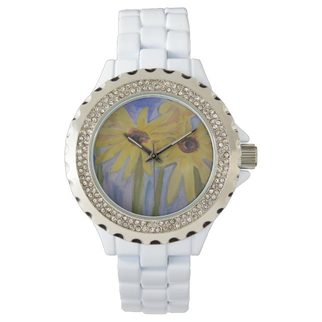 Summer Yellow Sunflowers Watch (Front)
