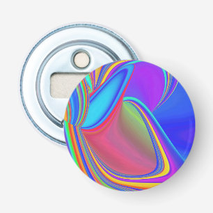 Summerfeeling , Abstract 3D Rainbowart Bottle Opener