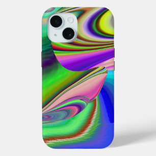 Summerfeeling , Abstract 3D Rainbowart iPhone 15 Case